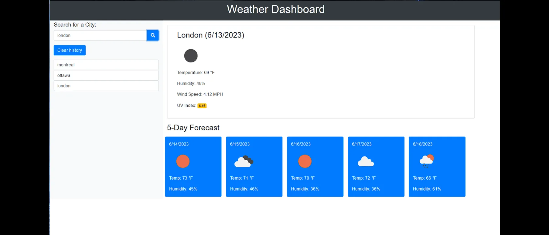 Weather Api Application